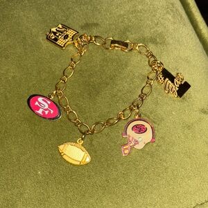 Football Charm Bracelet